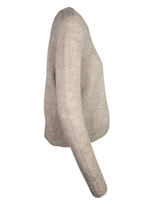 maglia donna in alpaca mastice A rovescio | 1800/9061